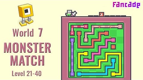 Fancade World 7 - MONSTER MATCH Level 21 to 40