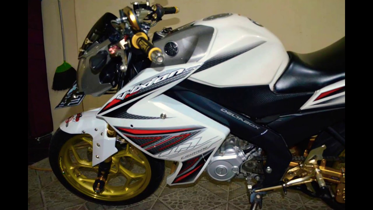 New Vixion Full Modif Velk 45 Inch Putih Gold Youtube