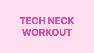 3MIN TECH NECK WORKOUT//NECK STRENGTH & NECK MOBILITY ROUTINE
