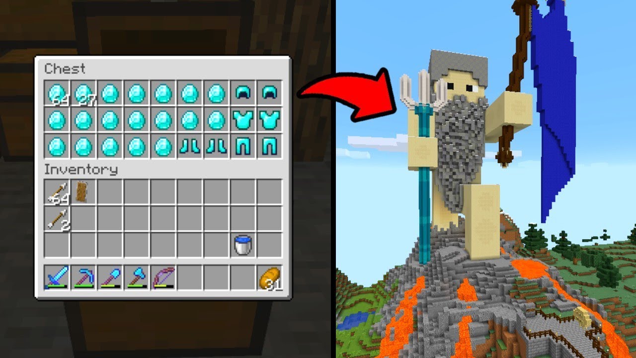 IK BEN MEGA RIJK IN MINECRAFT!!