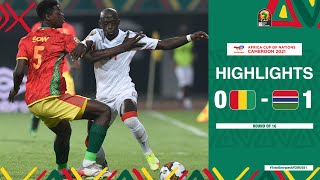 Guinea 🆚 Gambia Highlights - #TotalEnergiesAFCON2021 Round Of 16