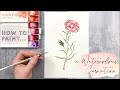 How To Paint A Watercolour Carnation