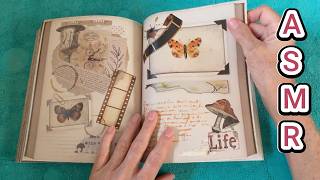 Short/ASMR😴 Grabie SteamPunk Explorer  Collage Book Tingly Look Through