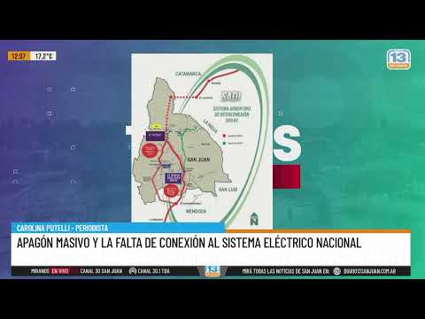 Apagón masivo y la falta de conexión al sistema eléctrico nacional
