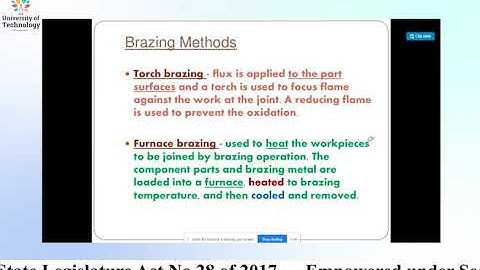 BRAZING AND SOLDERING | Online Education | Learn Online