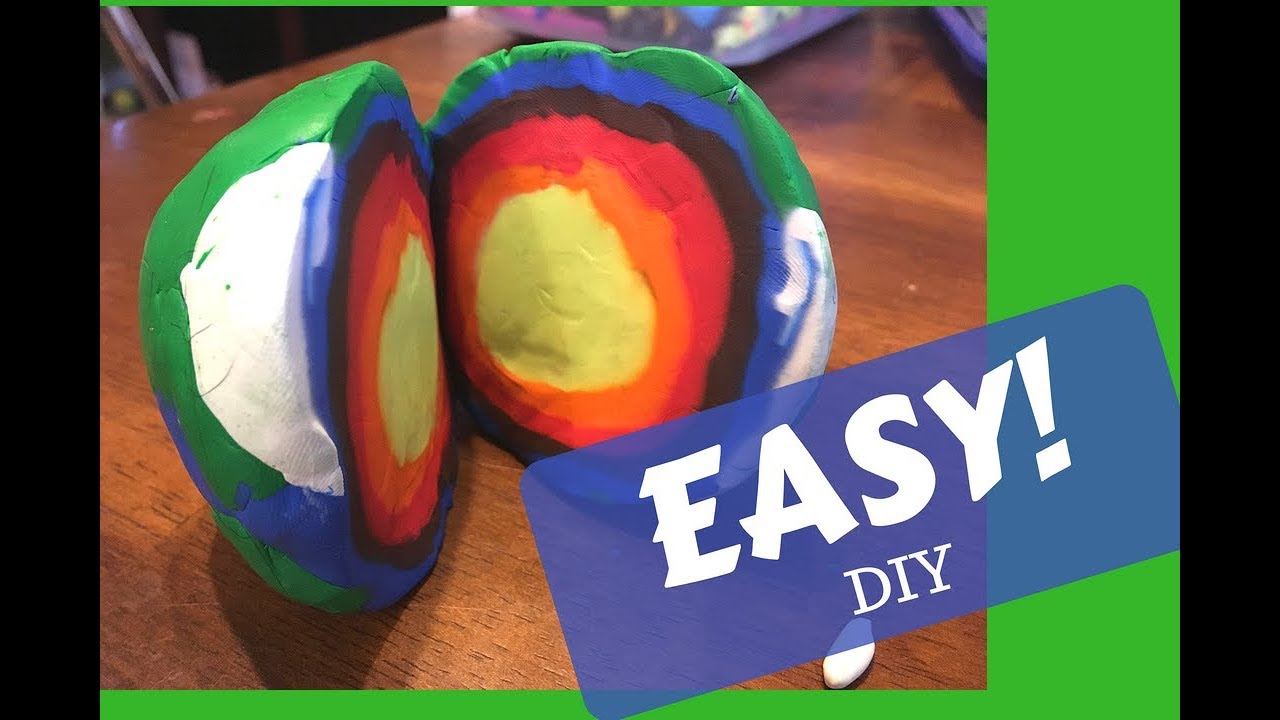 Clay Model Inside The Earth Easy Science Project