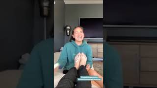 Natalie Gives David Dobrik a Foot Massage