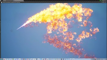 Unreal Engine 4 Niagara particles flamethrower