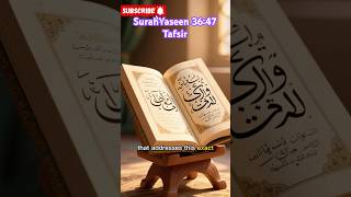 Quran 36:47 Tafsir – The Divine Call to Charity | Islamic Reminder #wisdomgrows #ytshorts #viral