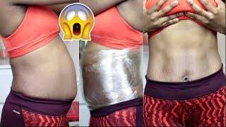 OMG IT WORKS | I LOST 2 INCHES IN ONE DAY| BELLY WRAP WITH VAPOUR RUB screenshot 5