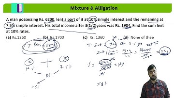 Quantitative Aptitude: Alligation (Mixture) L1