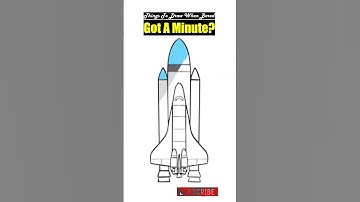 How To Draw The Space Shuttle Easy Step By Step #shorts #like #howtodraw