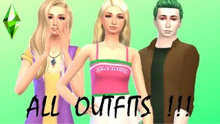ADDISON AND ZED [ZOMBIES] OUTFIT SHOWCASE I Sims 4 I All Outfits + CC Links!