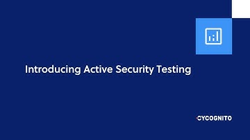 Introducing CyCognito Active Security Testing