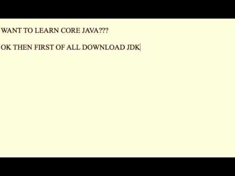 Learn core java (before learning android) #2
