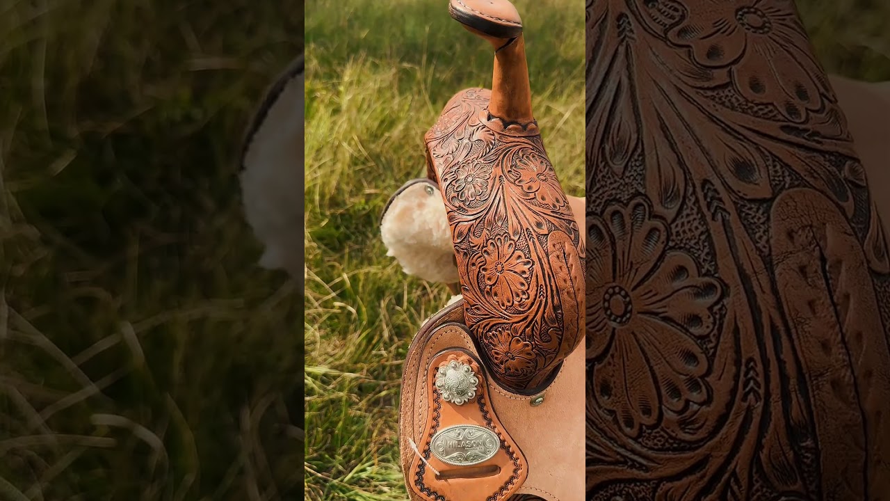Hilason Saddle | Genuine American Leather | Hand-Tooled Western Craftsmanship