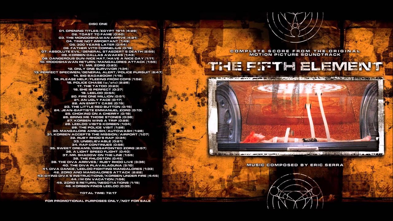 The Fifth Element (Complete Score) - Eric Serra - 18. She Is