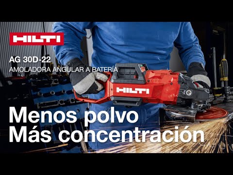 Hilti AG 30D-22, la amoladora angular a batería de alto rendimiento