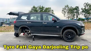 Trip बर्बाद😭 Gloster ka Tyre Fatt Gaya 😫😰 Delhi to Darjeeling Solo Roadtrip | Day-3