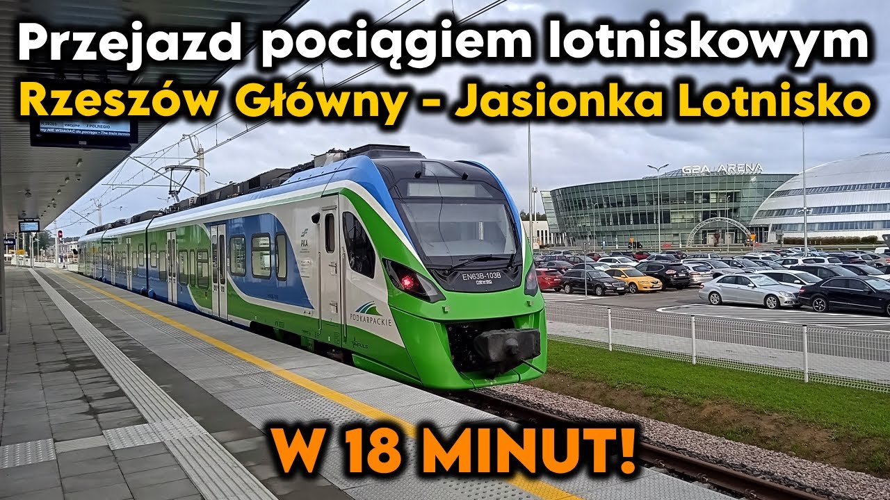Pociągiem z Rzeszowa na Lotnisko w Jasionce! - Pierwszy dzień kursowania pociągów Jasionka Lotnisko