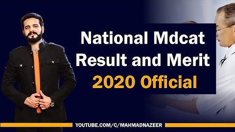 National Mdcat Merit |Analysis |Result Official  2020 #bymahmadnazeer
