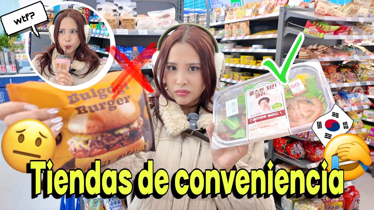 COMIENDO SOLO EN TIENDAS DE CONVENIENCIA COMIDA SALUDABLE 🤠🥗 | Mila