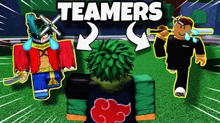 Crazy TOXIC TEAMERS Get Humbled..💀In Roblox The Strongest Battlegrounds