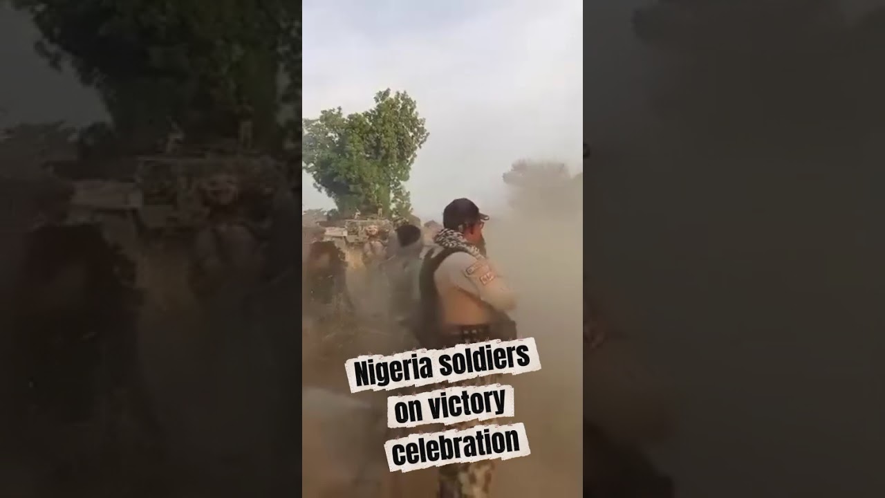 NIGERIA SOLDIERS VICTORY CELEBRATION 