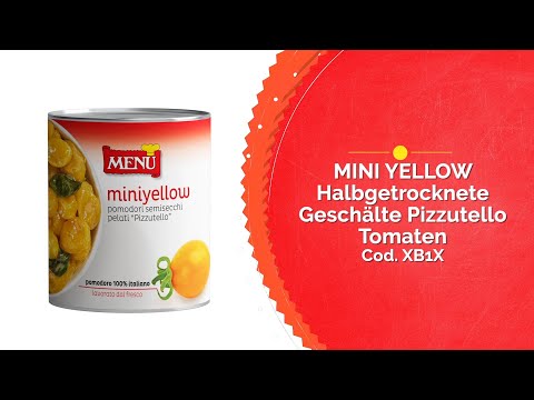 Mini Yellow - Halbgetrocknete Geschälte Pizzutello Tomaten