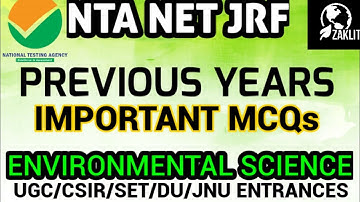 IMP. MCQs-NET ENVIRONMENTAL SCIENCE(PART 3)