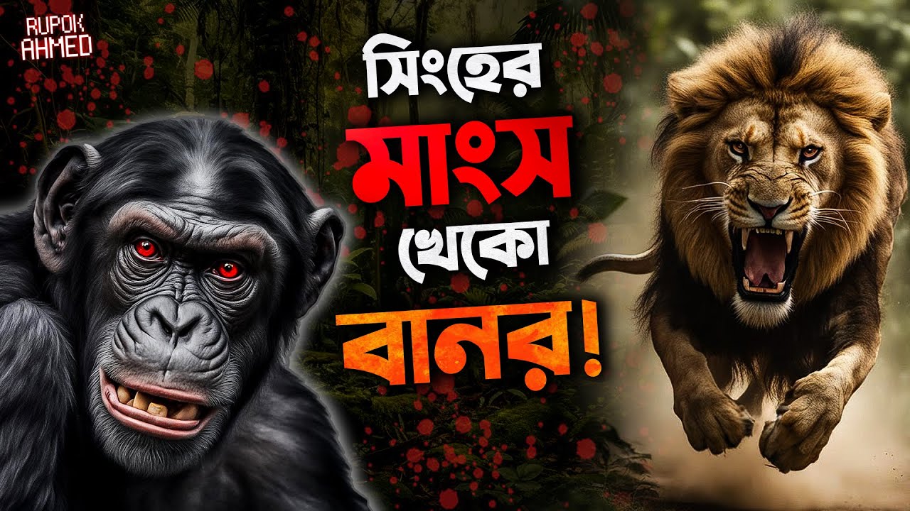 সিংহের শিকার করে খেয়ে ফেলে এই বানর ! l The Rupok Ahmed l