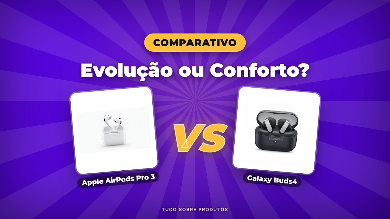 Capa: AirPods Pro 3 vs Buds4 (2026): A Batalha Final! Qual o Melhor Fone?