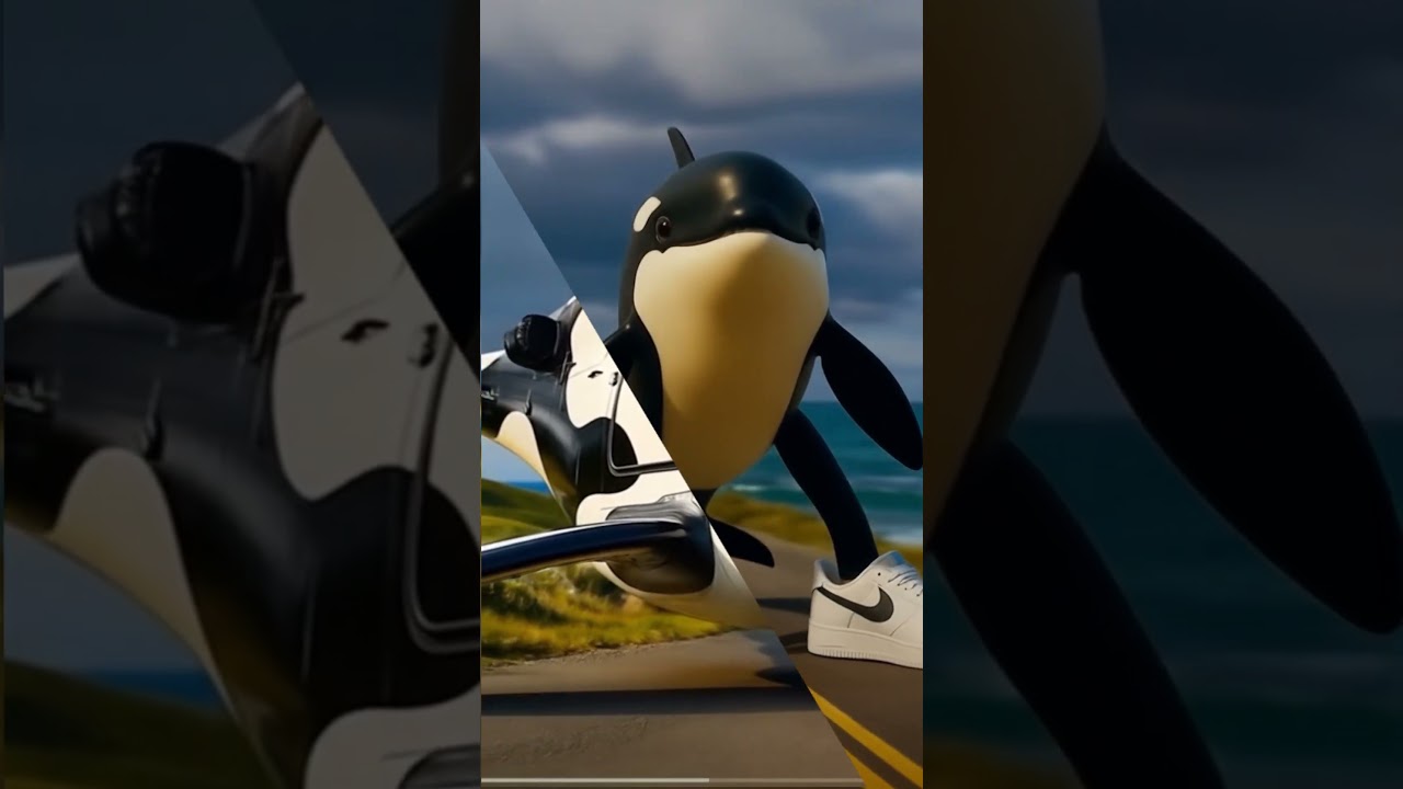 Orca Transforms Into a Helicopter 🐋🚁 | Funny Cartoon Animation