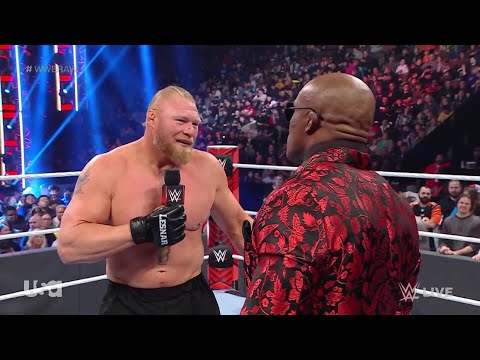 Brock Lesnar Demands Title Rematch To Bobby Lashley Tonight - WWE Raw 1/31/22 (Full Match)