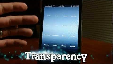 Transparency FREE iOS 5 Cydia Tweak For iPhone And iPod Touch