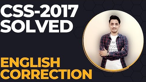 CSS 2017 SOLVED ENLISH CORREC|CSS-2017 SOLVED ENGLISH PRECIS PAPER|CSS SOLVED PAPER|CSS ENGLISH 2017