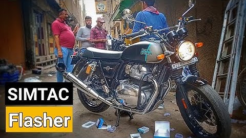 Royal Enfield Interceptor 650 SIMTAC Flasher installed|Karol Bagh New Delhi|SIMTAC Hazard Flasher
