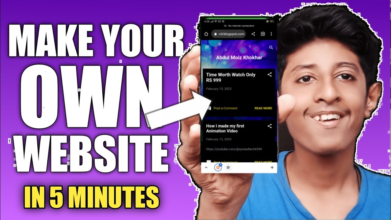 Make Your Own Website In Just 5 Minutes - YouTube
