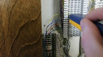 Punching Down A 25 Pair cable to a 66 Block