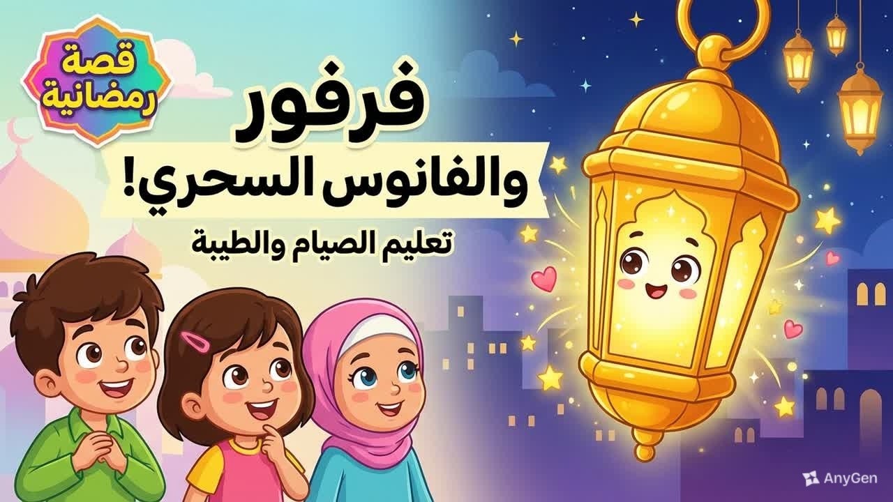 مغامرة فانوس فرفور في رمضان 🌙✨ | قصة كرتونية ممتعة للأطفال