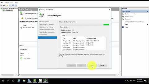 วิธีการ Backup ข้อมูลบน Windows server 2016