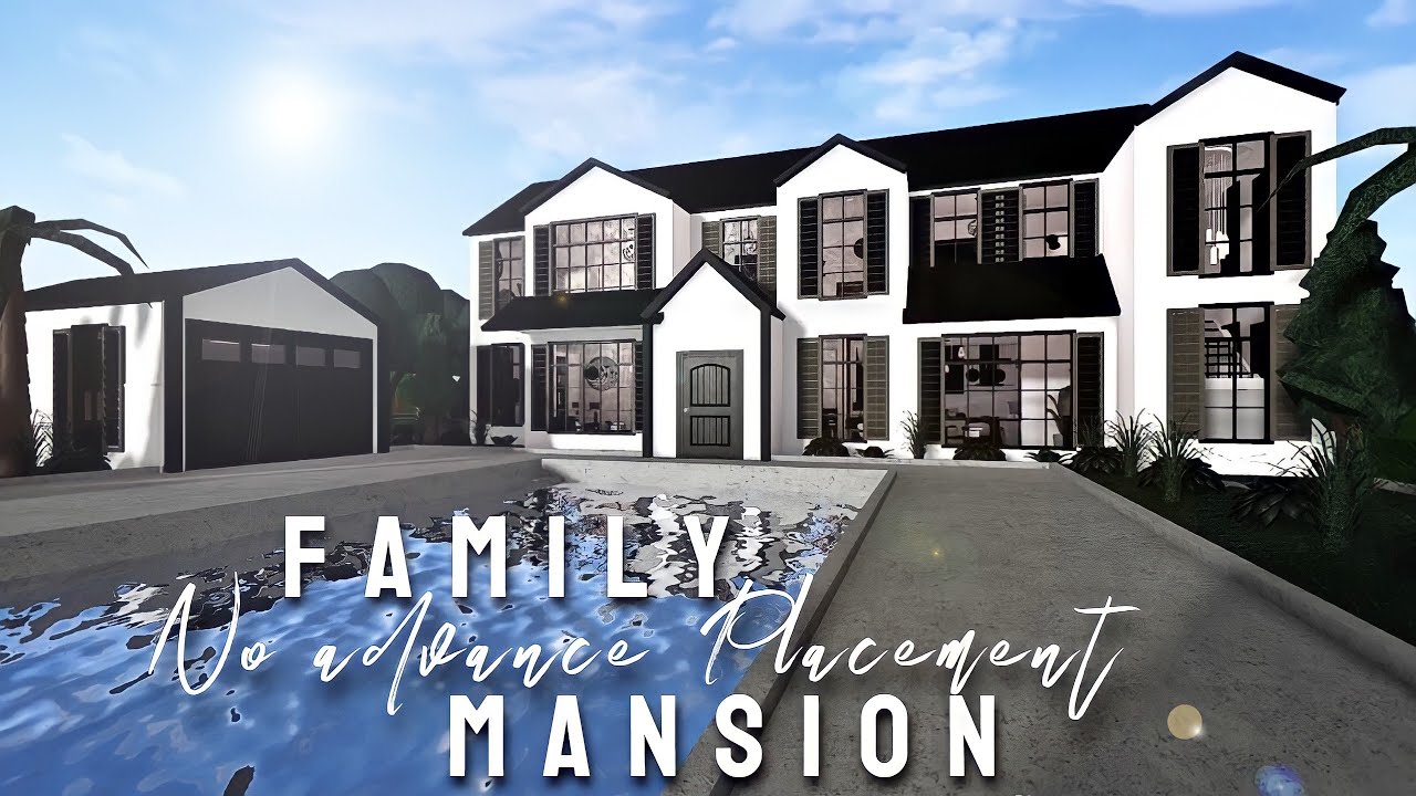 100k No Advanced Placement Family Mansion| ROBLOX bloxburg - YouTube