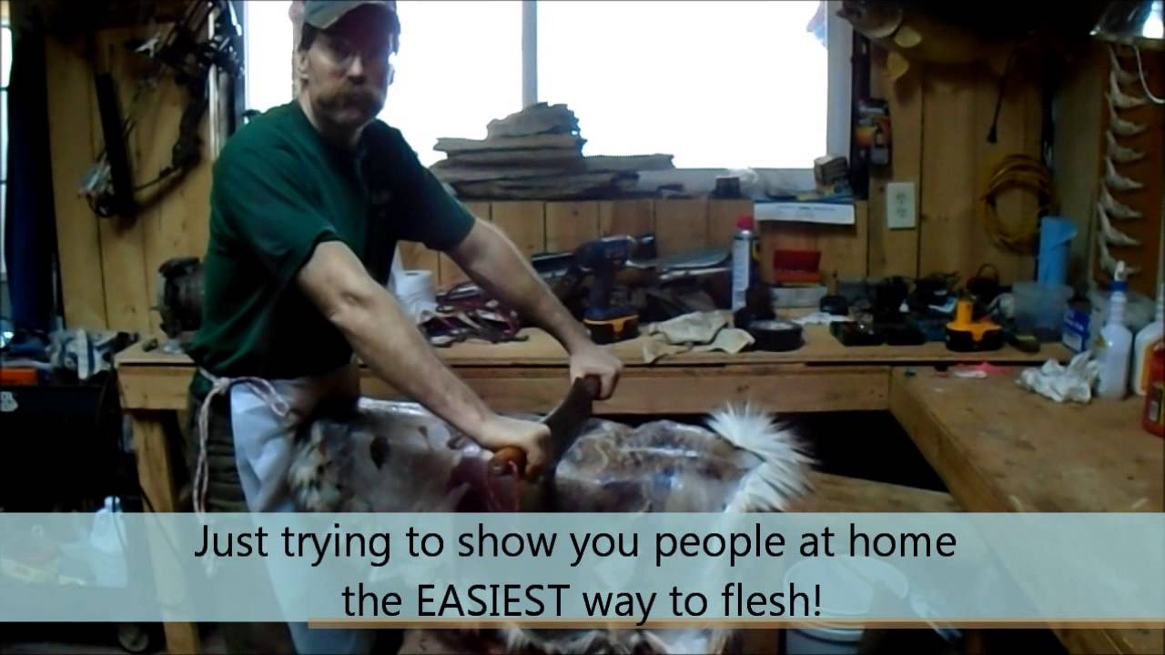 Had a sudden need for a fleshing knife to prepare a deer hide but  definitely nowhere in town to buy such a thing. Worked surprisingly well. :  r/redneckengineering