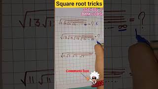 Square root tricks 🤯#mathstricks#maths#viral  #education#geniusmindset #shorts #square#mathproblems