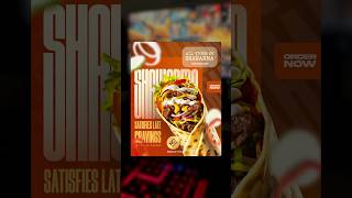 Let's Create a Shawarma poster design ⚡#photoshop #tutorials #shortsfeed #ytshorts #food #shawarma