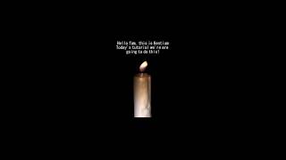 How to create candle with flame 🔥 in Cinema 4D #shorts