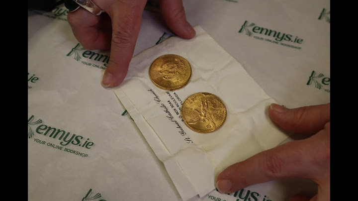 Two gold coins found hidden in a prayerbook in Kennys Bookshop