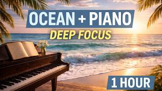 Busy Minds Vol.7 | Ocean Waves & Soft Piano for Deep Focus (1 Hour) screenshot 4