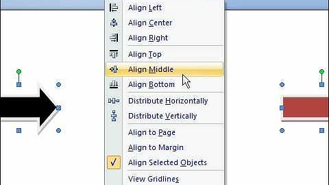 Align Objects with Other Objects in Word 2007