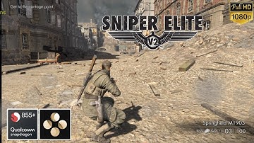 sniper elite v2 remastered on new skyline emulator edge v51 big improvement fix sounds & audio